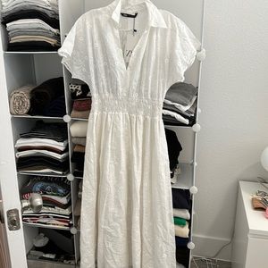 Zara eyelet maxi dress NWT